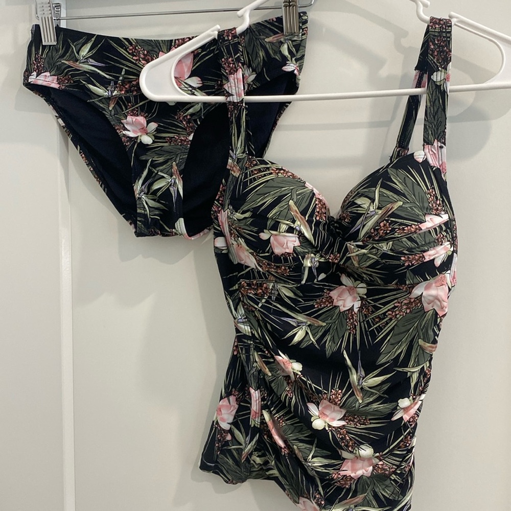 Nip Tuck Swim Fern Gully Tankini 2 Piece Swimsuit |Size 4
